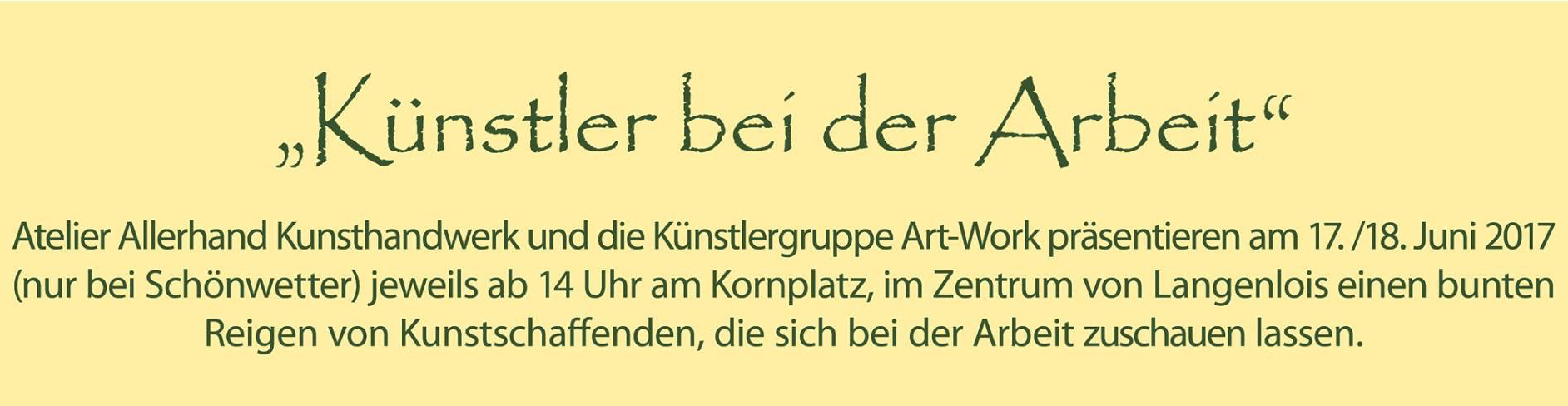 Künstler bei der Arbeit_Ausschnitt